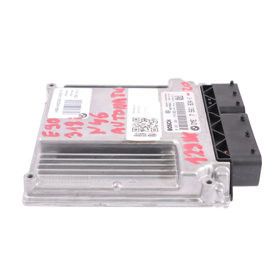 BMW E87 E90 118i 318i N46 Engine Control Unit Module ECU DME Automatic - SKU 7561834-20 - Part number 7561834