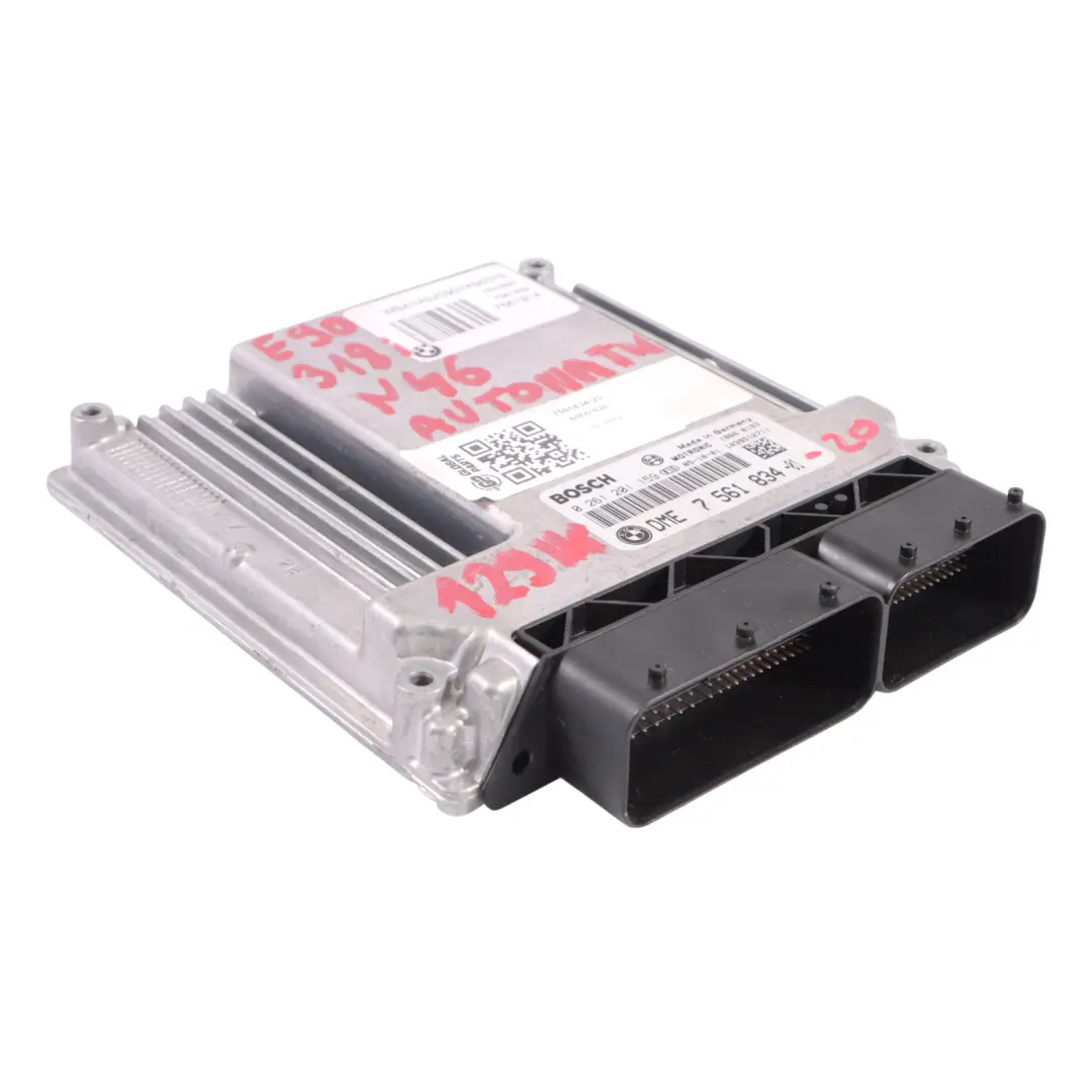 BMW E87 E90 118i 318i N46 Engine Control Unit Module ECU DME Automatic - SKU 7561834-20 - Part number 7561834