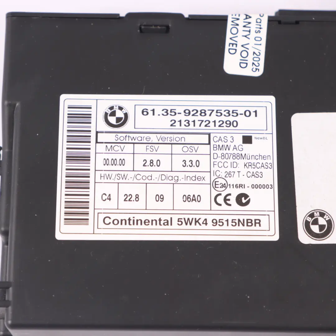 N52 325i 525i 218HP ECU Kit DME CAS3 Chiave Automatica per BMW E60 E90 E91 con numero di parte 7567178 BMW E60 E90 E91 N52 325i 525i 218HP ECU Kit DME CAS3 Chiave Automatica - SKU 7567178-14 - Numero di parte 7567178