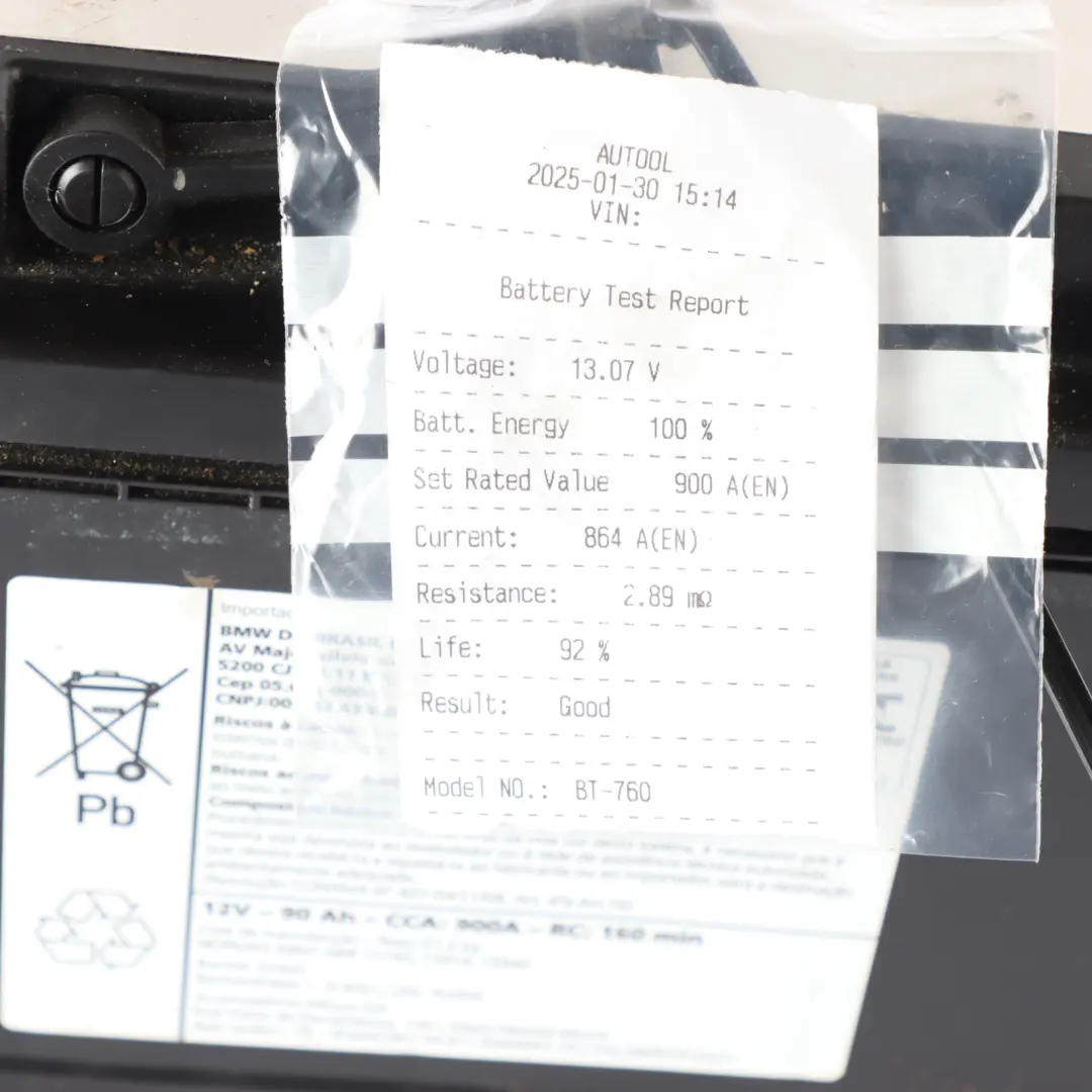 BMW Banner AGM 12V Accumulator Battery 90Ah 900A - SKU 7575327 - Part number 7575327