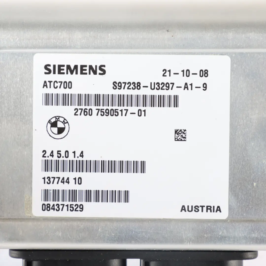 Transfer Box Module BMW X5 X6 E70 E71 Control Unit ECU ATC700 to with Part number 7590517 Transfer Box Module BMW X5 X6 E70 E71 Control Unit ECU ATC700 - SKU 7590517 - Part number 7590517