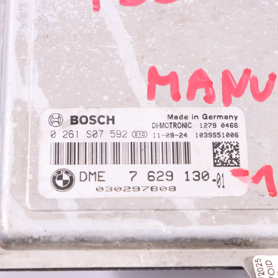 BMW E90 E91 E92 LCI 335i N55 306HP Engine ECU DME Kit CAS3 + Key Manual - SKU 7629130-1 - Part number 7629130