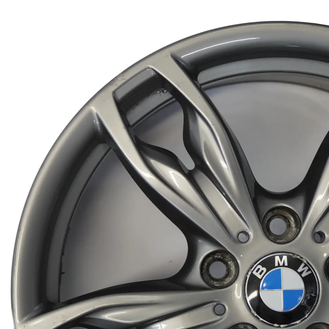 BMW F20 Front Ferric Grey Wheel Alloy Rim 18" M Double Spoke 436 7,5J - SKU 7845870-4 - Part number 7845870