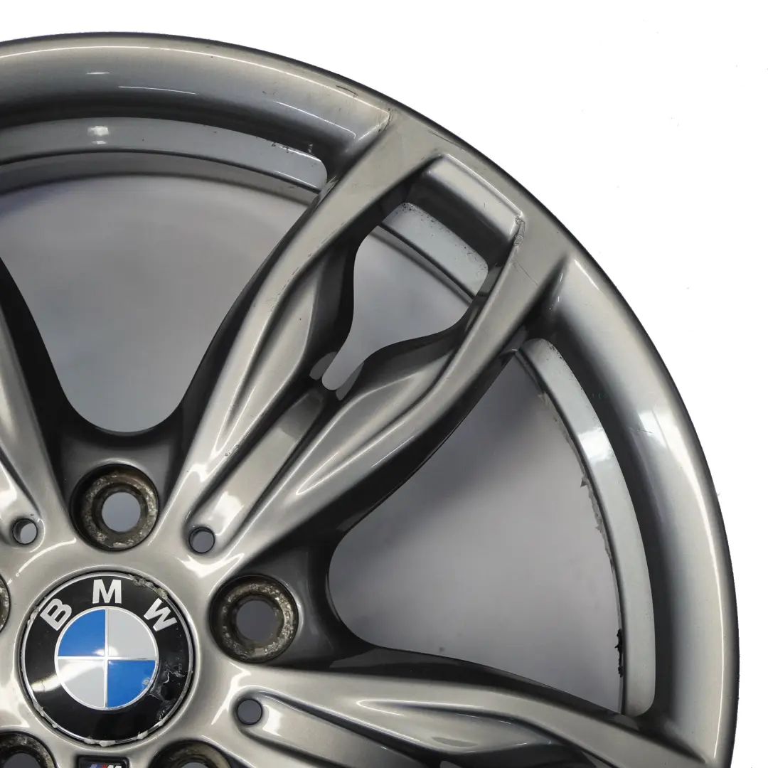 BMW F20 Jante avant en alliage gris ferrique 18" M Double Spoke 436 7,5J - SKU 7845870-4 - Numéro de pièce 7845870