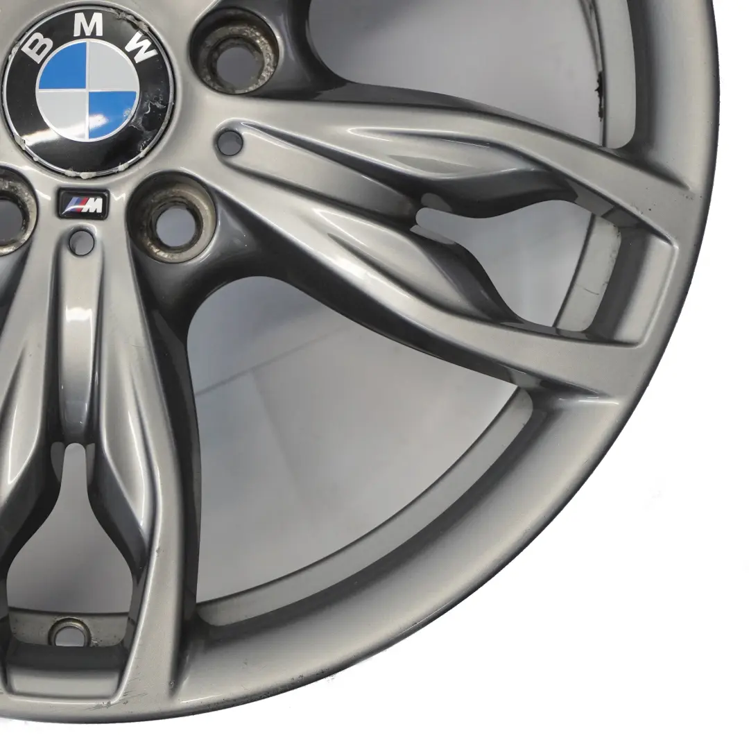 Vorne Ferric Grau Leicht metall felge 18" M Doppelspeiche 7,5J für BMW F20 mit Teilenummer 7845870 BMW F20 Vorne Ferric Grau Leicht metall felge 18" M Doppelspeiche 7,5J - SKU 7845870-4 - Teilenummer 7845870