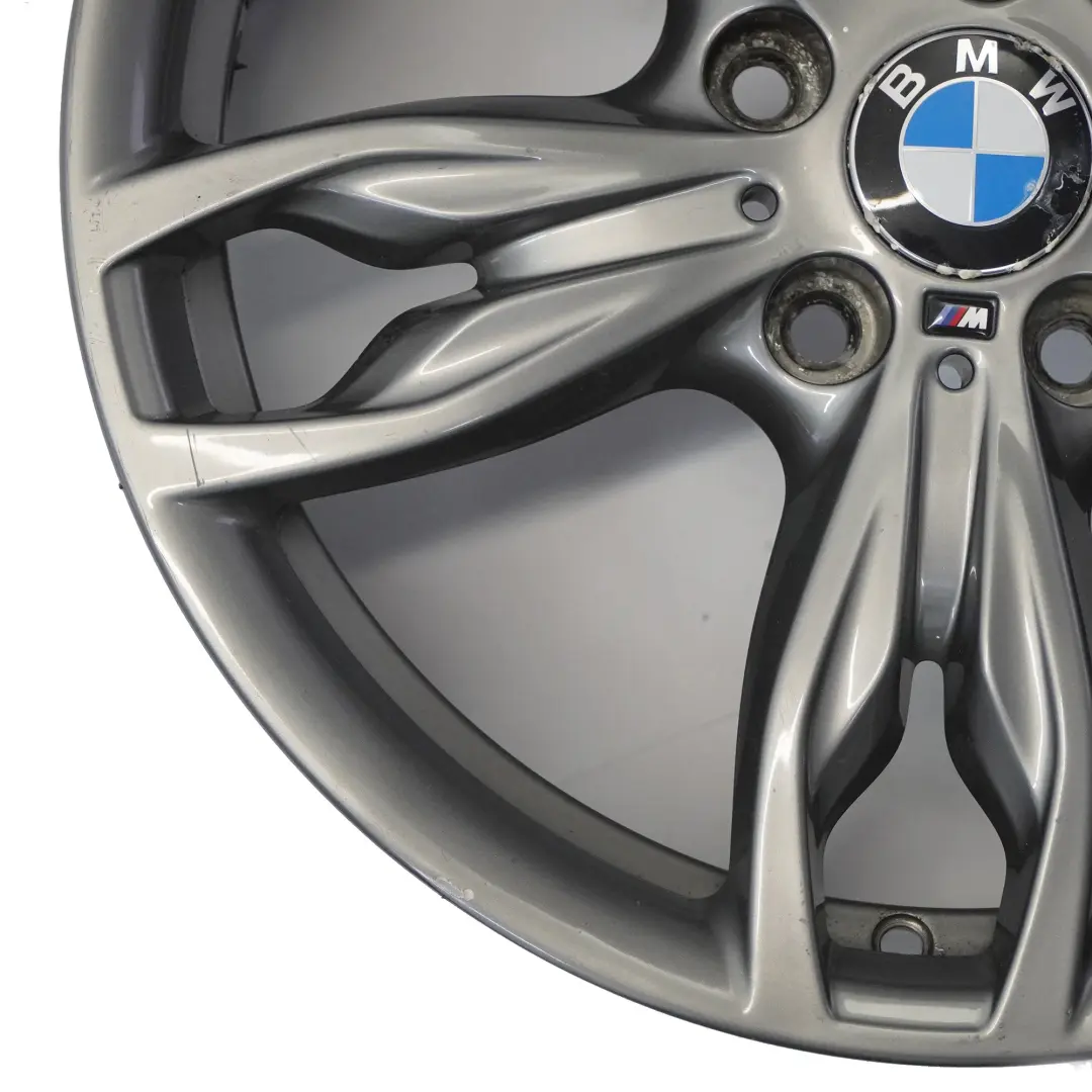 Vorne Ferric Grau Leicht metall felge 18" M Doppelspeiche 7,5J für BMW F20 mit Teilenummer 7845870 BMW F20 Vorne Ferric Grau Leicht metall felge 18" M Doppelspeiche 7,5J - SKU 7845870-4 - Teilenummer 7845870