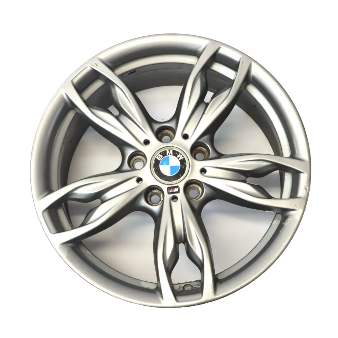 Front Ferric Grey Wheel Alloy Rim 18" M Double Spoke 436 7,5J to BMW F20 with Part number 7845870 BMW F20 Front Ferric Grey Wheel Alloy Rim 18" M Double Spoke 436 7,5J - SKU 7845870-5 - Part number 7845870