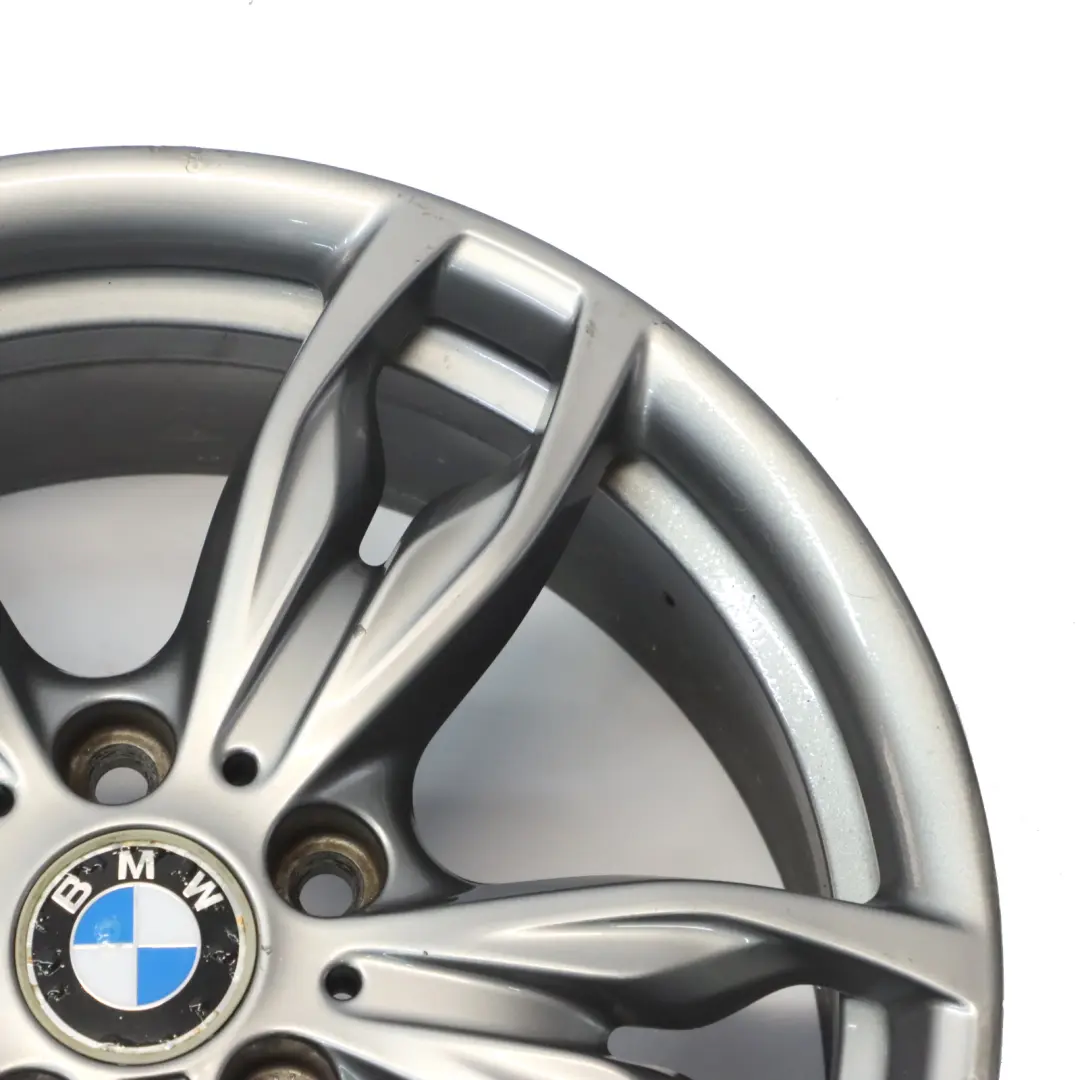 Front Ferric Grey Wheel Alloy Rim 18" M Double Spoke 436 7,5J to BMW F20 with Part number 7845870 BMW F20 Front Ferric Grey Wheel Alloy Rim 18" M Double Spoke 436 7,5J - SKU 7845870-5 - Part number 7845870