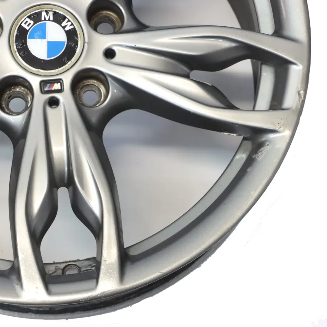 Front Ferric Grey Wheel Alloy Rim 18" M Double Spoke 436 7,5J to BMW F20 with Part number 7845870 BMW F20 Front Ferric Grey Wheel Alloy Rim 18" M Double Spoke 436 7,5J - SKU 7845870-5 - Part number 7845870