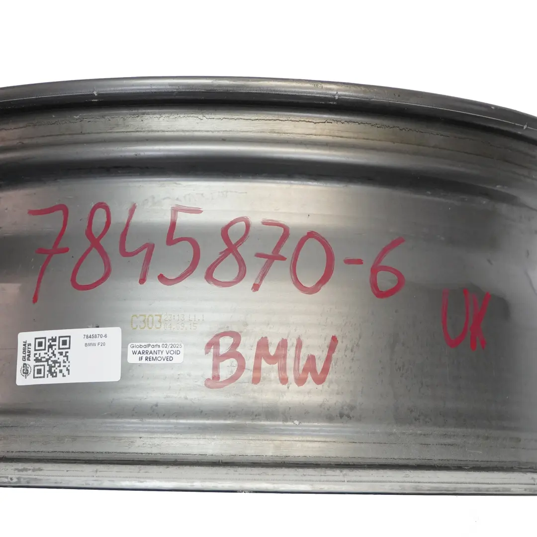 Front Wheel Alloy Rim 18" M Double Spoke 436 7,5J to BMW F20 with Part number 7845870 BMW F20 Front Wheel Alloy Rim 18" M Double Spoke 436 7,5J - SKU 7845870-6 - Part number 7845870