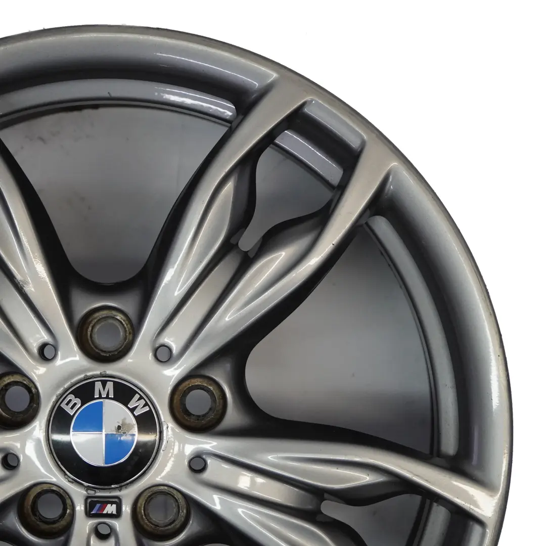 BMW F20 F21 F22 F23 Ferric Grey Wheel Alloy Rim 18" M Double Spoke 436 ET:52 8J - SKU 7845871-5 - Part number 7845871