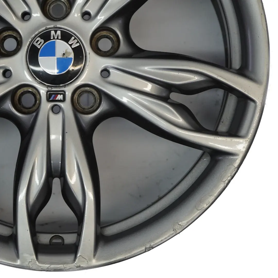 BMW F20 F21 F22 F23 Ferric Grey Wheel Alloy Rim 18" M Double Spoke 436 ET:52 8J - SKU 7845871-5 - Part number 7845871