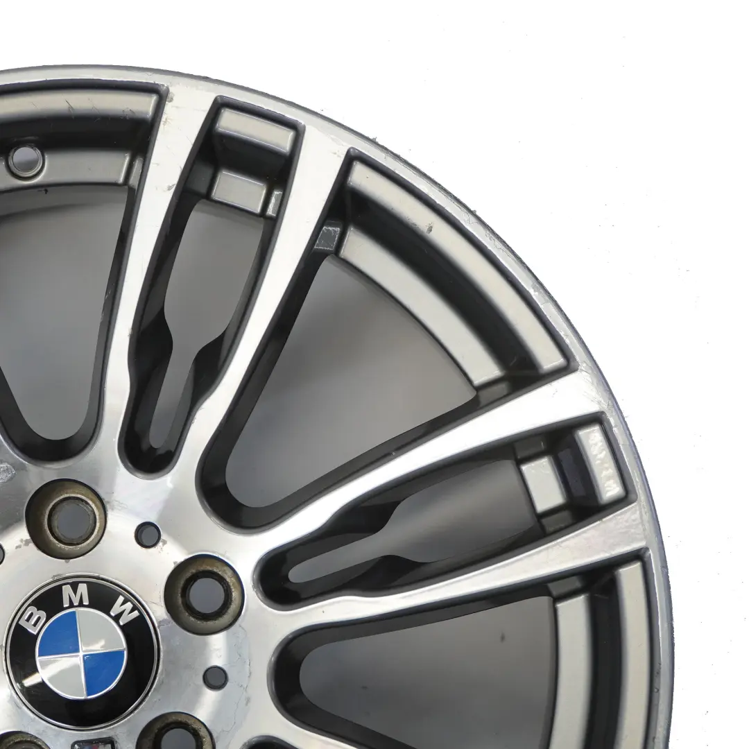 BMW F30 F31 Rear Silver Alloy Wheel Rim 19" ET:47 8,5J M Star Spoke 403 - SKU 7845883-7 - Part number 7845883