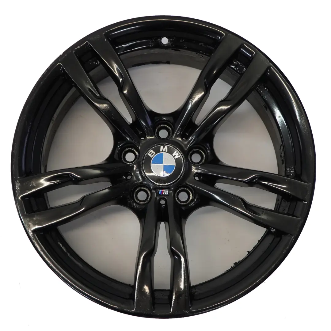BMW F30 F31 F32 Schwarzes Rad Alufelge 18" 8J ET:34 M Doppelspeiche 441 - SKU 7846778-4 - Teilenummer 7846778