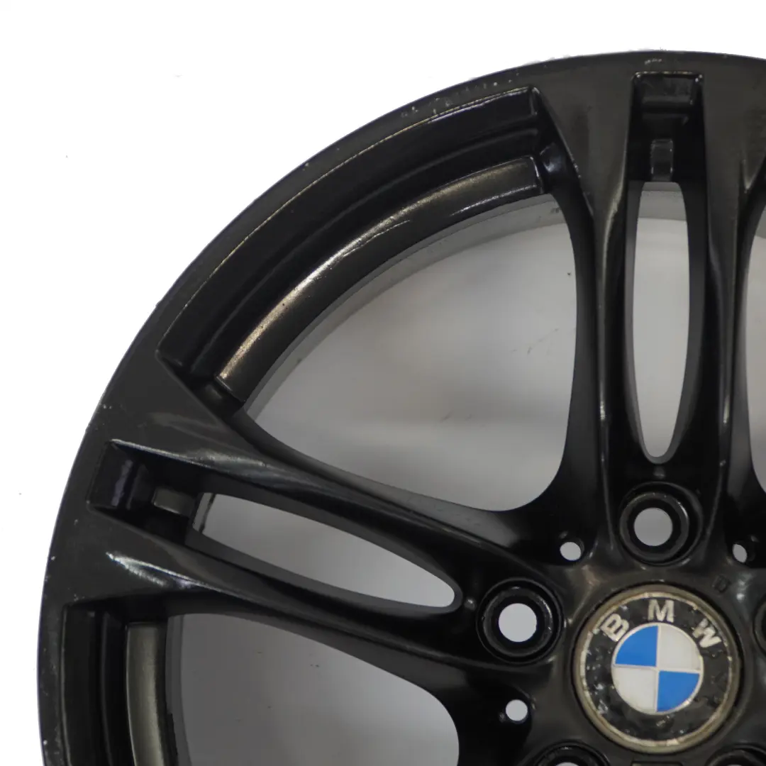 BMW F10 F06 F12 Rear Black Alloy Wheel Rim 18" 9J ET:44 M Double 613 - SKU 7848573-5 - Part number 7848573