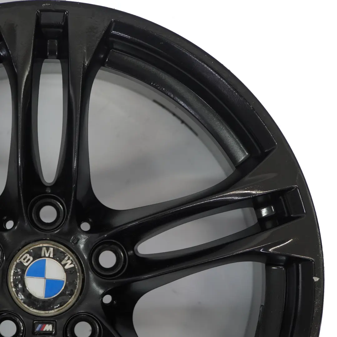 BMW F10 F06 F12 Rear Black Alloy Wheel Rim 18" 9J ET:44 M Double 613 - SKU 7848573-5 - Part number 7848573