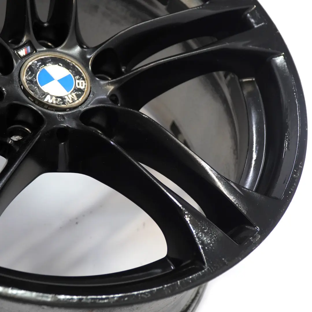 BMW F10 F06 F12 Rear Black Alloy Wheel Rim 18" 9J ET:44 M Double 613 - SKU 7848573-5 - Part number 7848573
