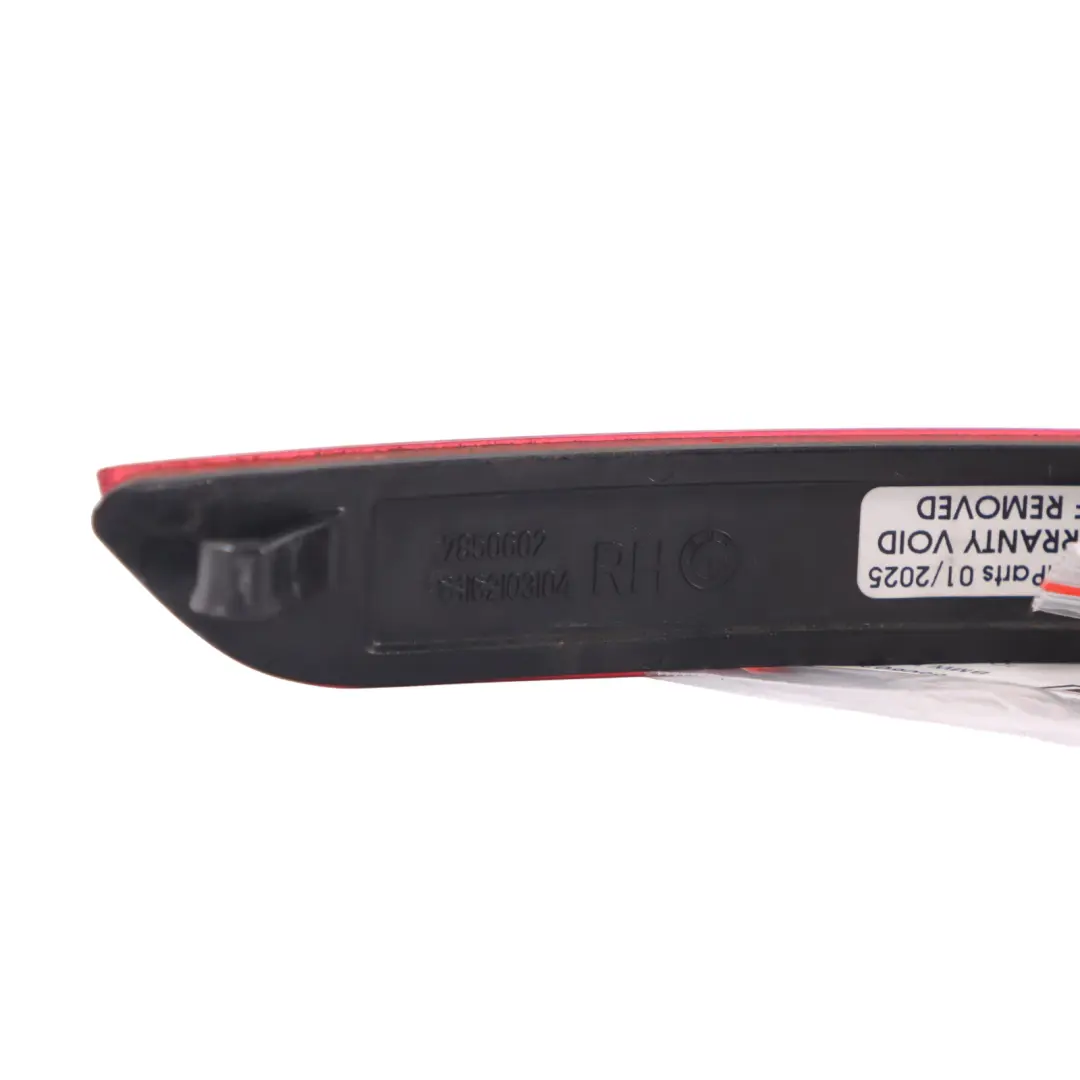  Réflecteur pare chocs arière droit BMW F45 Active Tourer F46 Gran Tourer - SKU 7850602 - Numéro de pièce 7850602