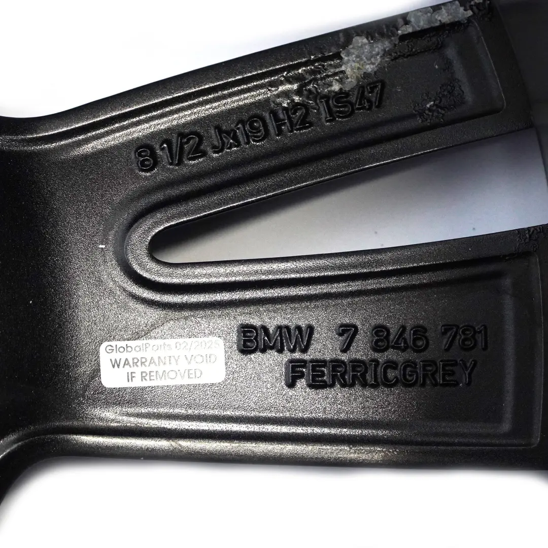  Felga Aluminiowa Tylna BMW F30 F31 F32 19" ET:47 8,5J M 704 - SKU 7856711-2 - Numer Części 7856711