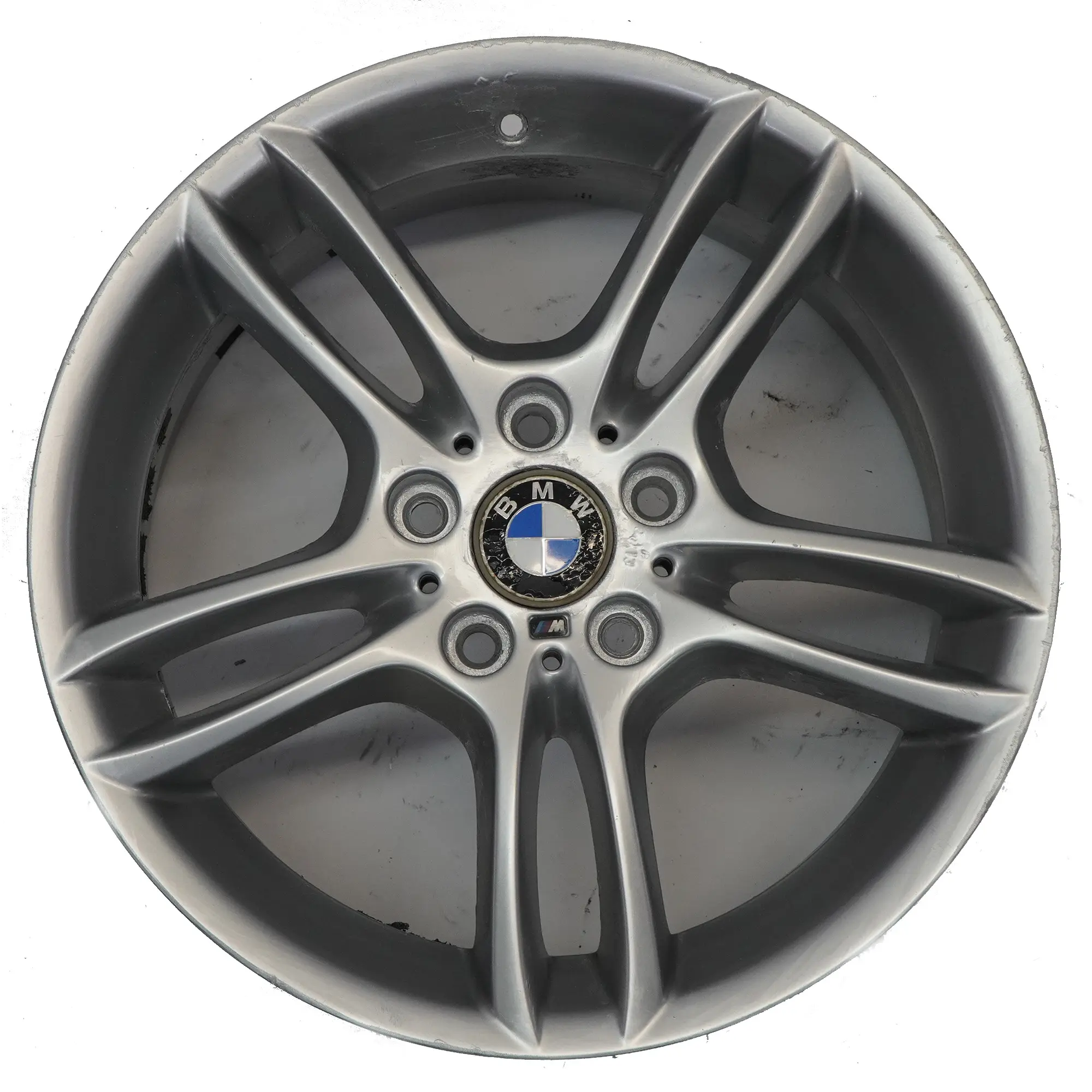 BMW E81 E87 Argento Cerchio Anteriore In Lega 18" 7,5J Doppie Razze 261 7891050
