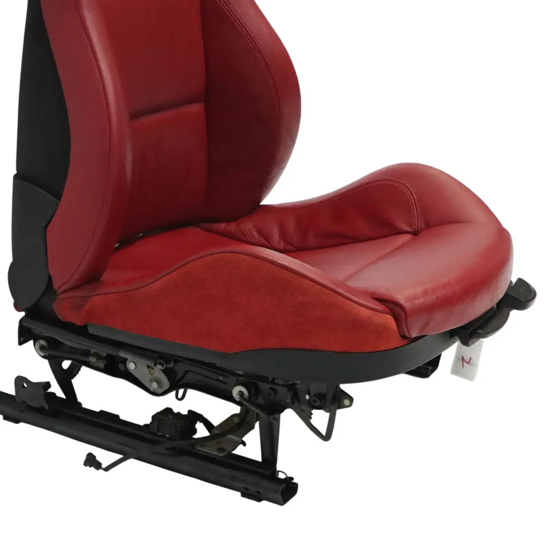 BMW Z4 E85 E86 M Sport Fotel Przedni Lewy Przód Grzany Skóra Czerwony - SKU 7909245-2 - Numer Części 7909245