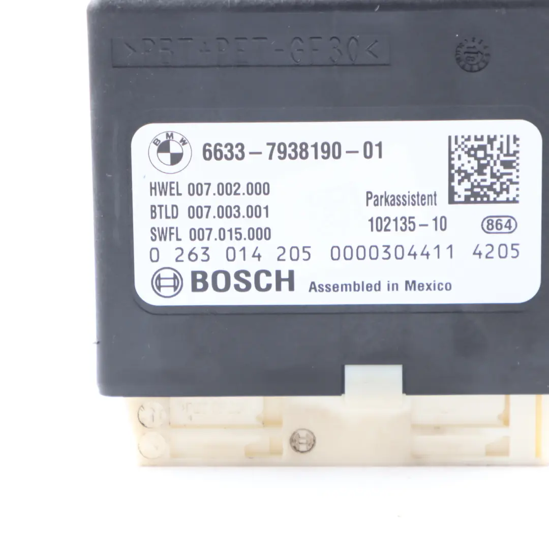 Capteur Stationnement BMW F20 F21 F22 F23 F30 F34 GT Module PDC Commande pour à propos du numéro de pièce 7938190 Capteur Stationnement BMW F20 F21 F22 F23 F30 F34 GT Module PDC Commande - SKU 7938190 - Numéro de pièce 7938190