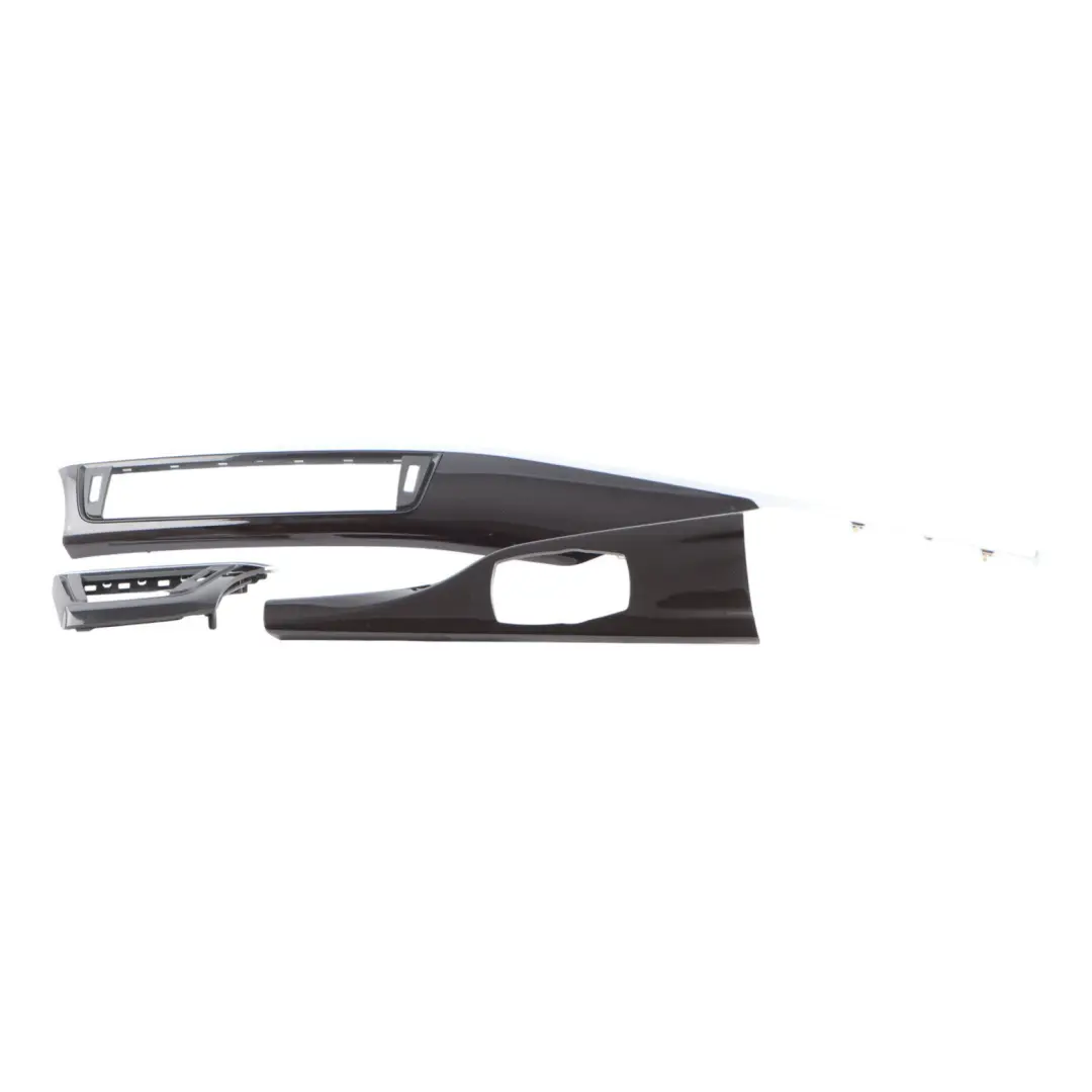 BMW F30 F31 F36 Trim Strip Dashboard Console Cover Panel Piano Black Set - SKU 7985016 - Part number 7985016