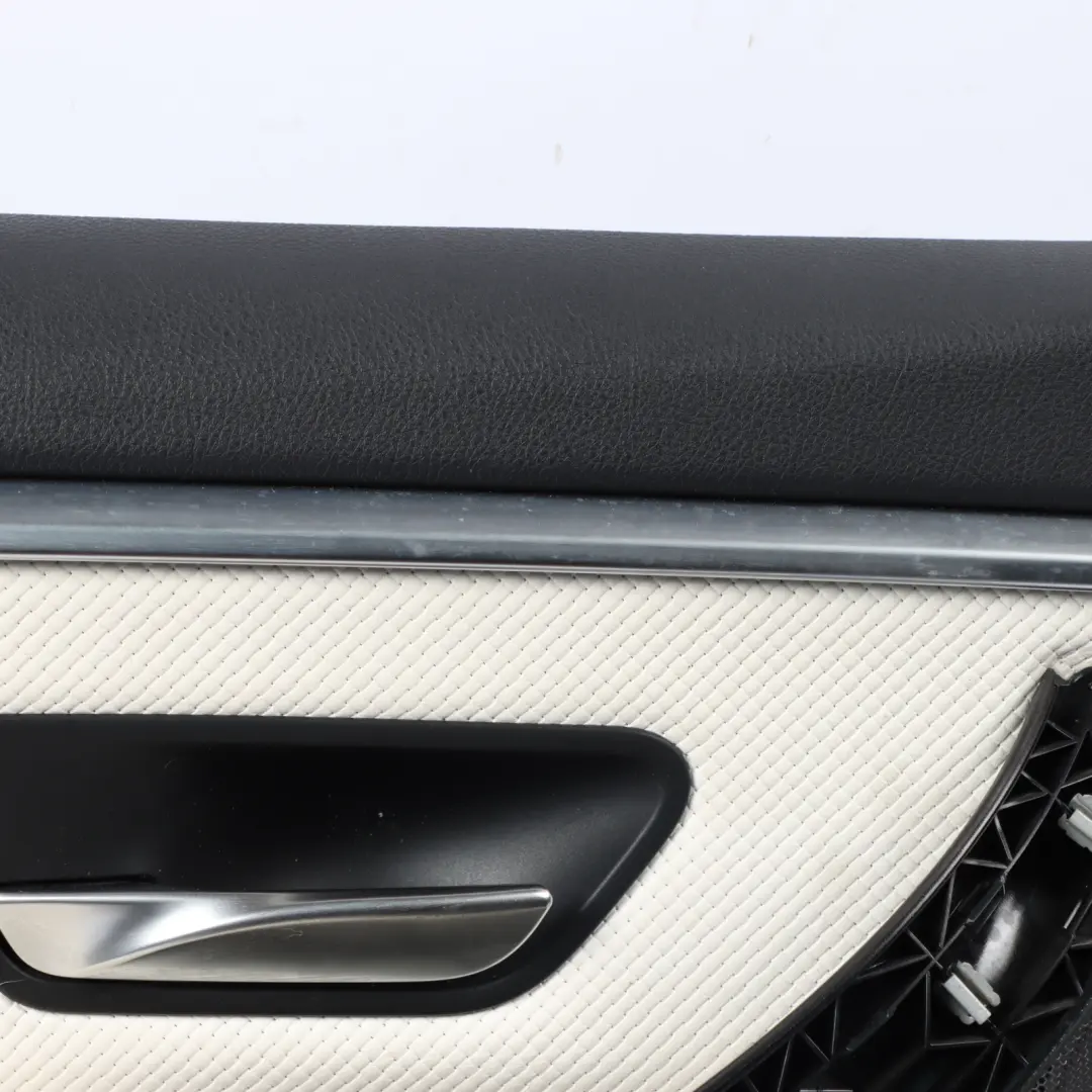 Door Card Trim Panel Front Left N/S Leather White to BMW F36 with Part number 7987379 BMW F36 Door Card Trim Panel Front Left N/S Leather White - SKU 7987379 - Part number 7987379