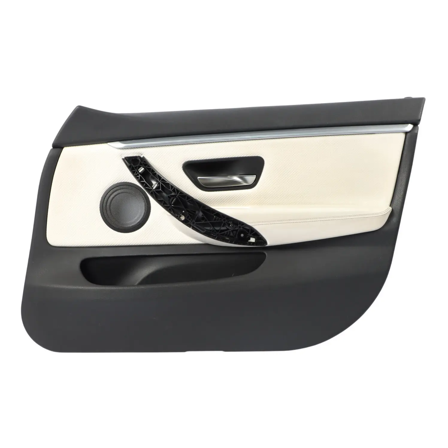 BMW F36 Door Card Trim Panel Front Right O/S Leather White 7987380