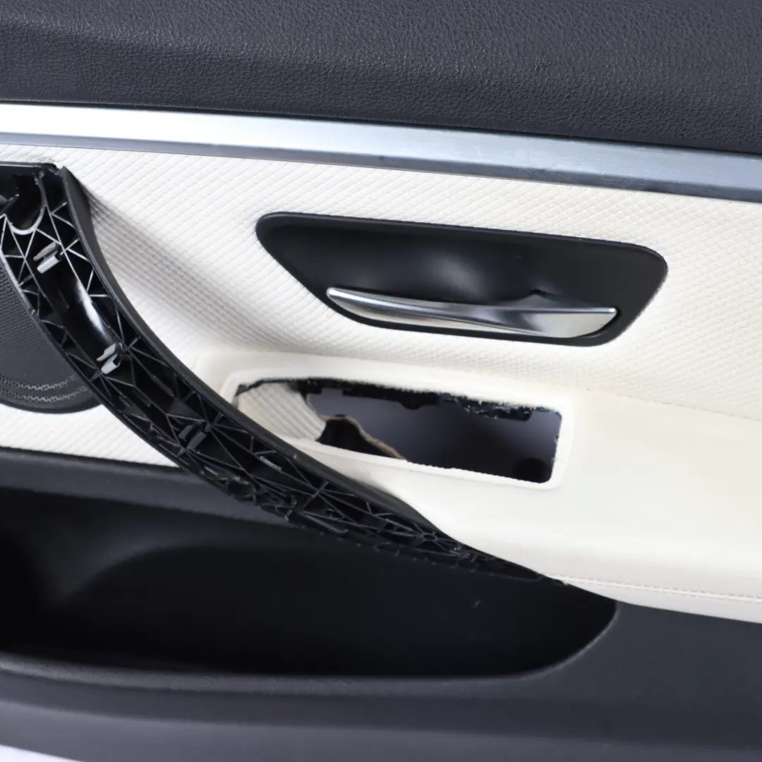 BMW F36 Door Card Trim Panel Front Right O/S Leather White - SKU 7987380 - Part number 7987380