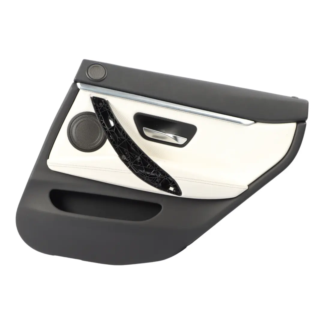 Trim Panel Door Card Leather White Rear Right O/S to BMW F36 with Part number 7987384 BMW F36 Trim Panel Door Card Leather White Rear Right O/S - SKU 7987384 - Part number 7987384