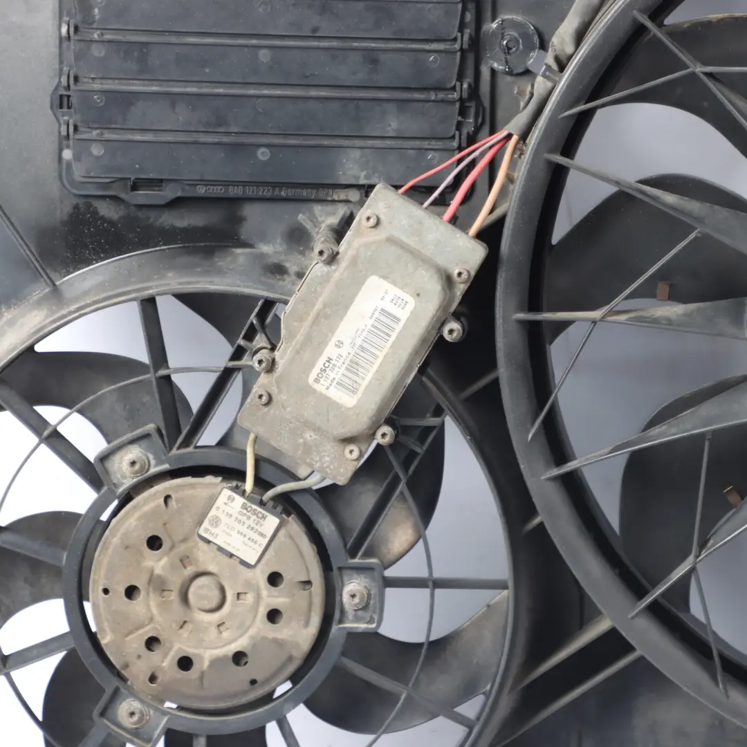 Audi Q7 4L A/C Air Condition Radiator Fan Shroud Motor - SKU 7L0121207E - Part number 7L0121207E