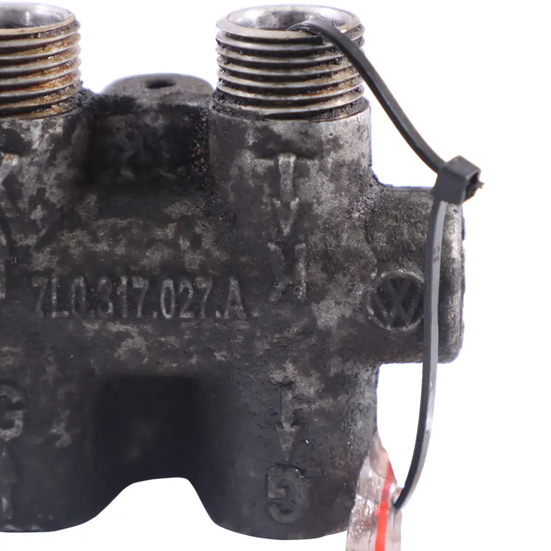 7L Porsche Cayenne 9PA Thermostat Oil Cooler Radiator to VW Volkswagen Touareg with Part number 7L0317027A VW Volkswagen Touareg 7L Porsche Cayenne 9PA Thermostat Oil Cooler Radiator - SKU 7L0317027A - Part number 7L0317027A