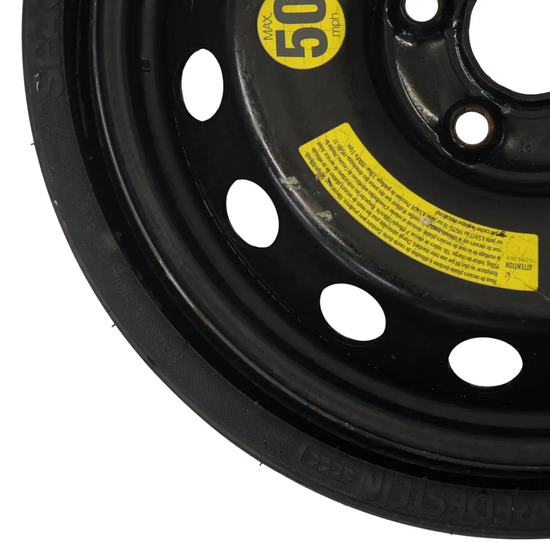 Audi Q7 4L Roue secours acier Pneu Vredestein 195/75 R18 ET:53 6.5J - SKU 7L0601011C - Numéro de pièce 7L0601011C