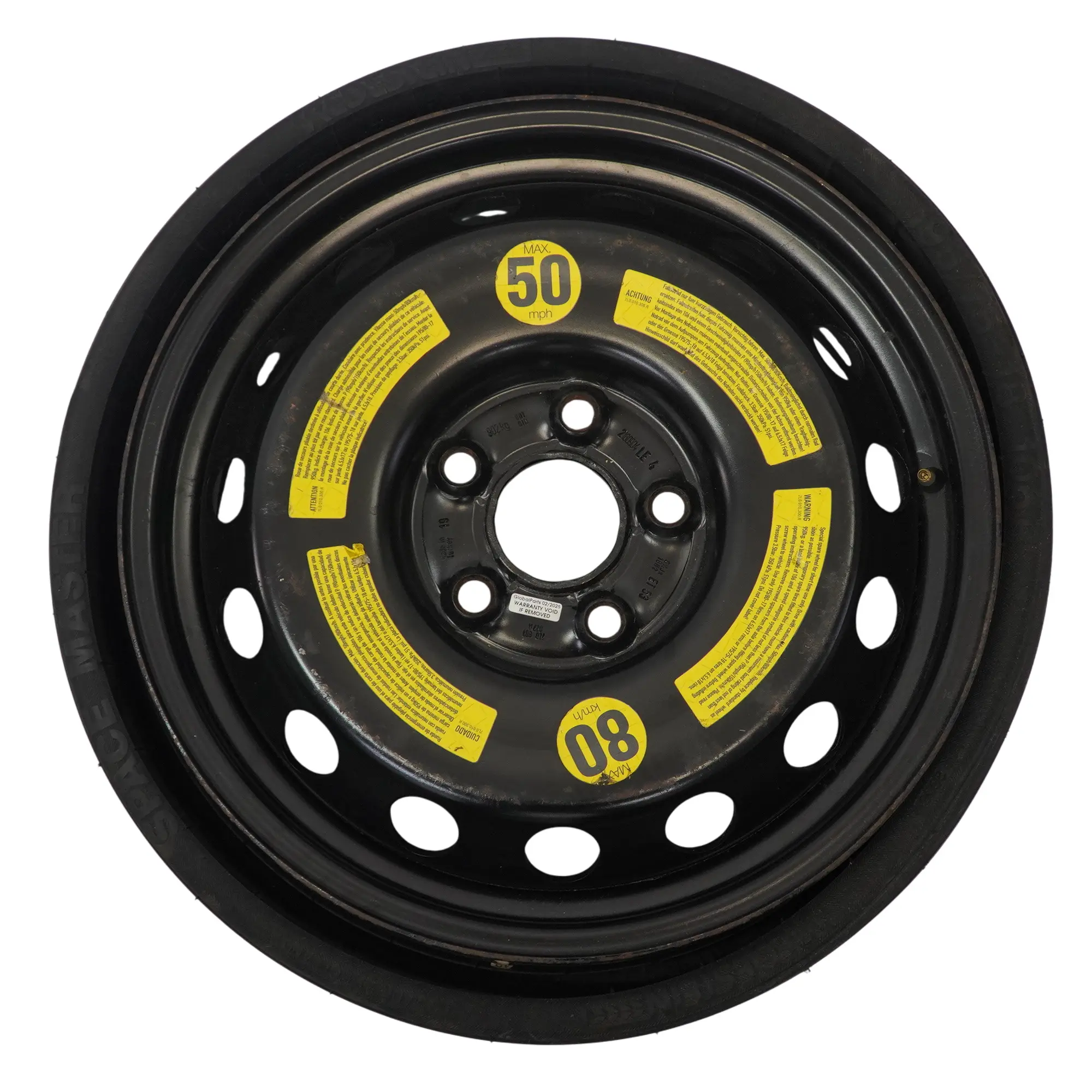 Volkswagen Touareg 7L Rueda acero para neumático R18 195/75 7L0601027A