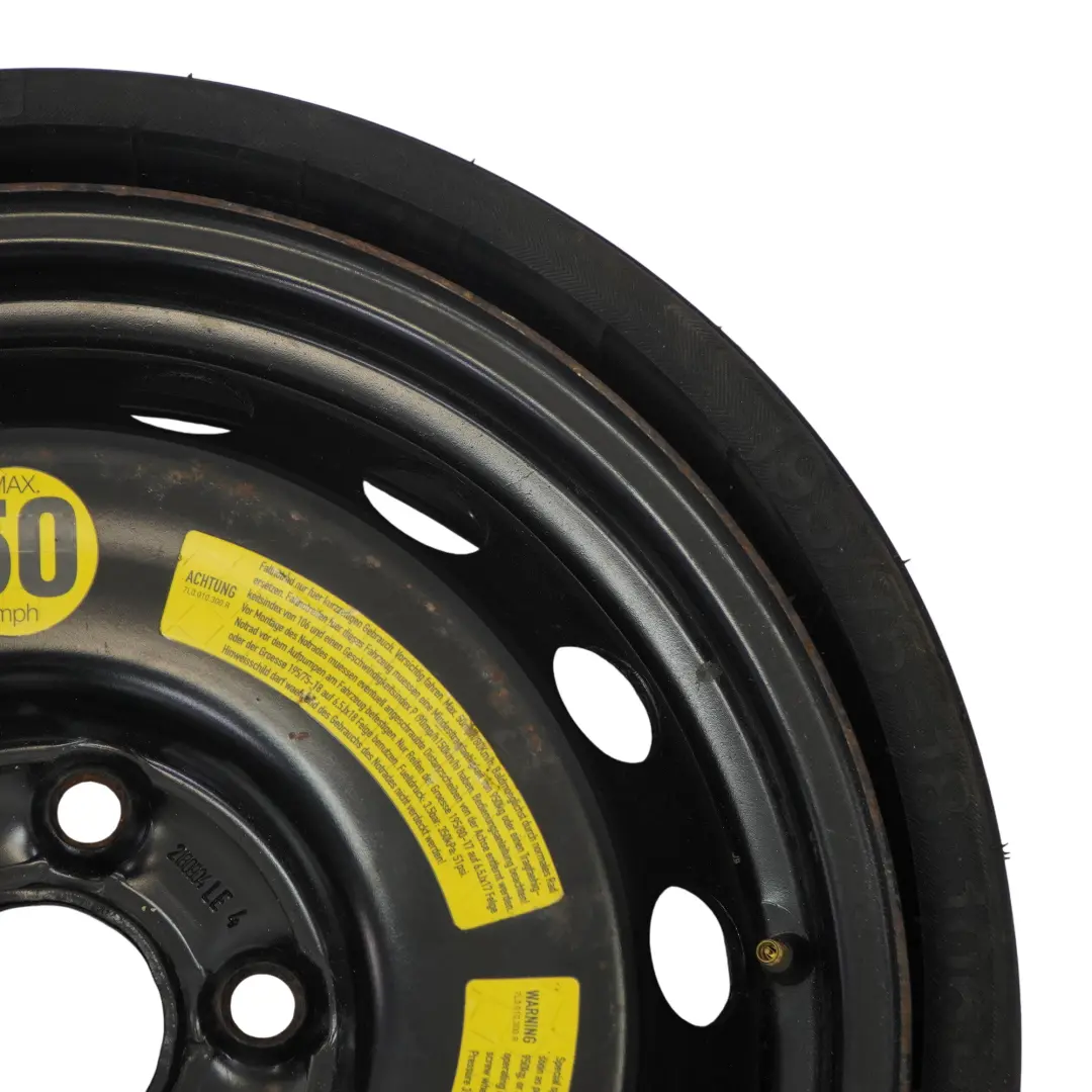 Volkswagen Touareg 7L Jante en acier R18 Pneu 195/75 - SKU 7L0601027A - Numéro de pièce 7L0601027A
