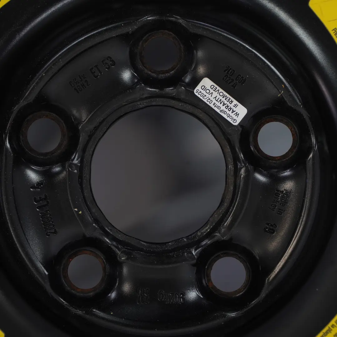 Volkswagen Touareg 7L Jante en acier R18 Pneu 195/75 - SKU 7L0601027A - Numéro de pièce 7L0601027A