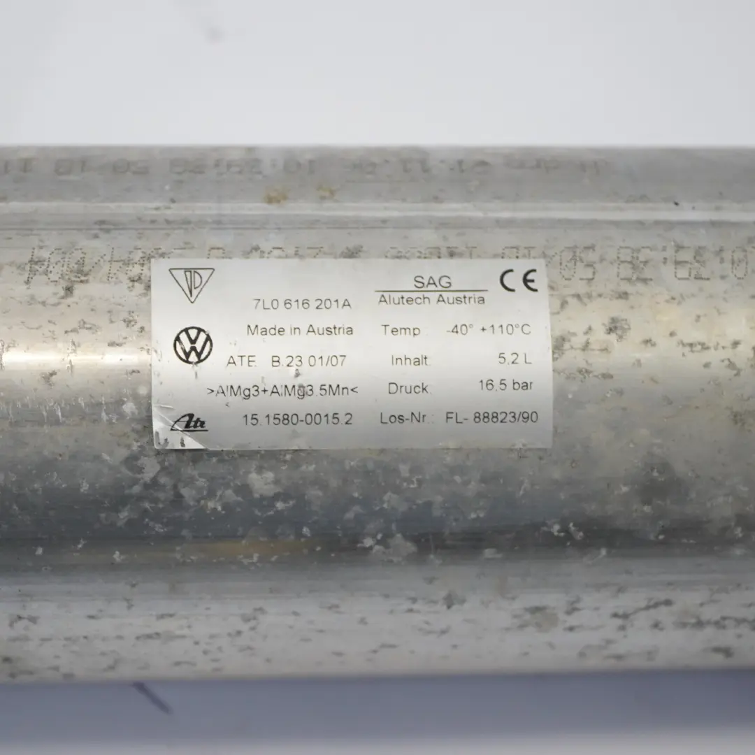 Vorderer Luftfederungsbehälter Druckspeicher für Audi Q7 4L mit Teilenummer 7L0616201A Audi Q7 4L Vorderer Luftfederungsbehälter Druckspeicher - SKU 7L0616201A - Teilenummer 7L0616201A