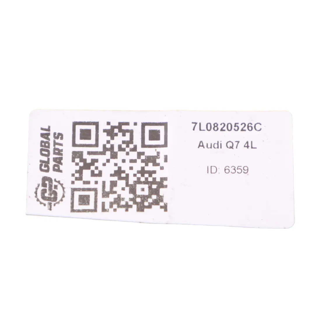 Audi Q7 4L Luftkanal Mitte Fondraum Entlüftungskanal - SKU 7L0820526C - Teilenummer 7L0820526C