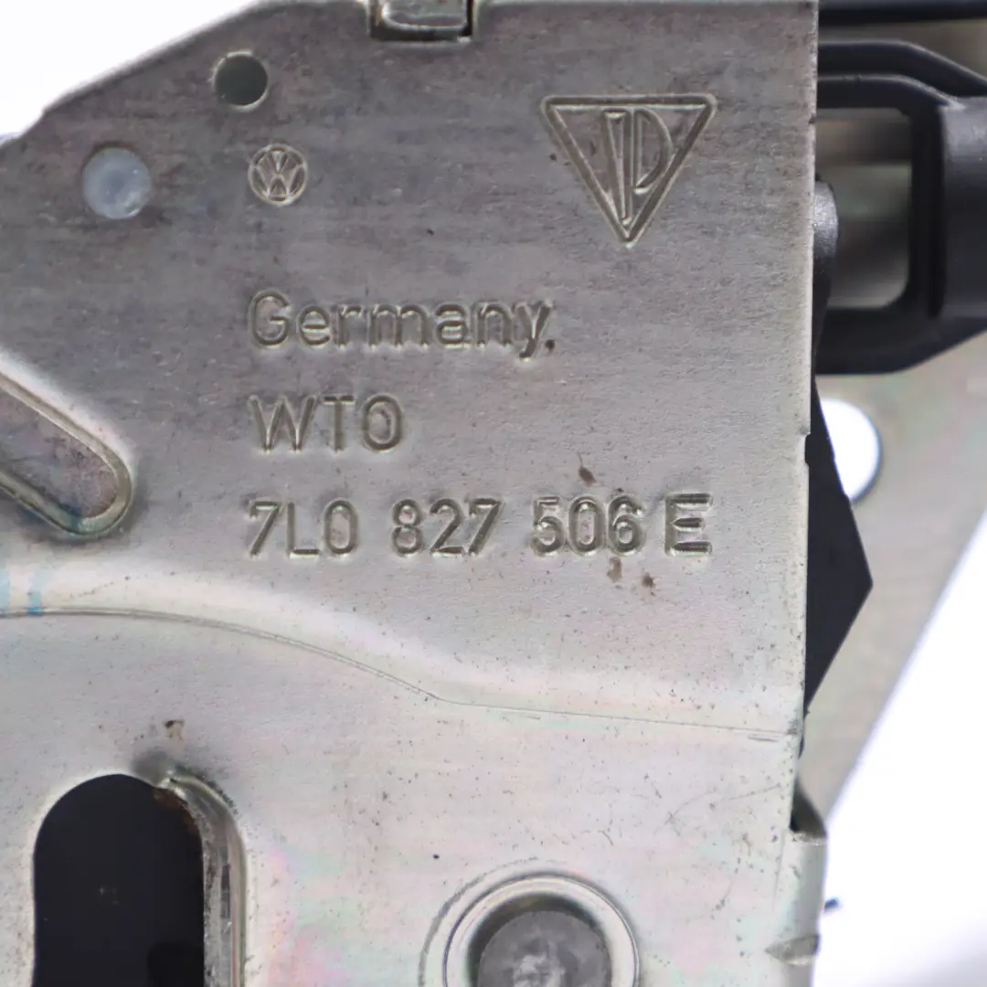 Volkswagen Touareg 7L Zamek Zatrzask Klapy Tylnej Bagażnika - SKU 7L0827506E - Numer Części 7L0827506E