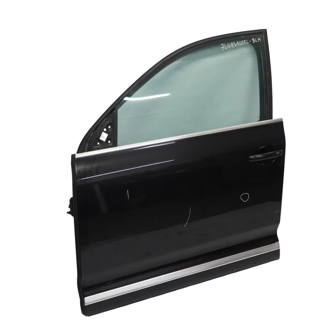 VW Volkswagen Touareg Front Left Door N/S Black Magic Pearl - C9Z - SKU 7L0831055L-BLM - Part number 7L0831055L