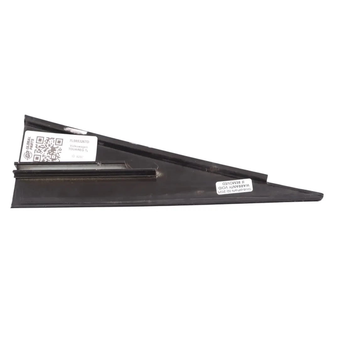 Volkswagen Touareg 7L Rear Door Triangle Cover Trim Left N/S Black - SKU 7L0853267D - Part number 7L0853267D