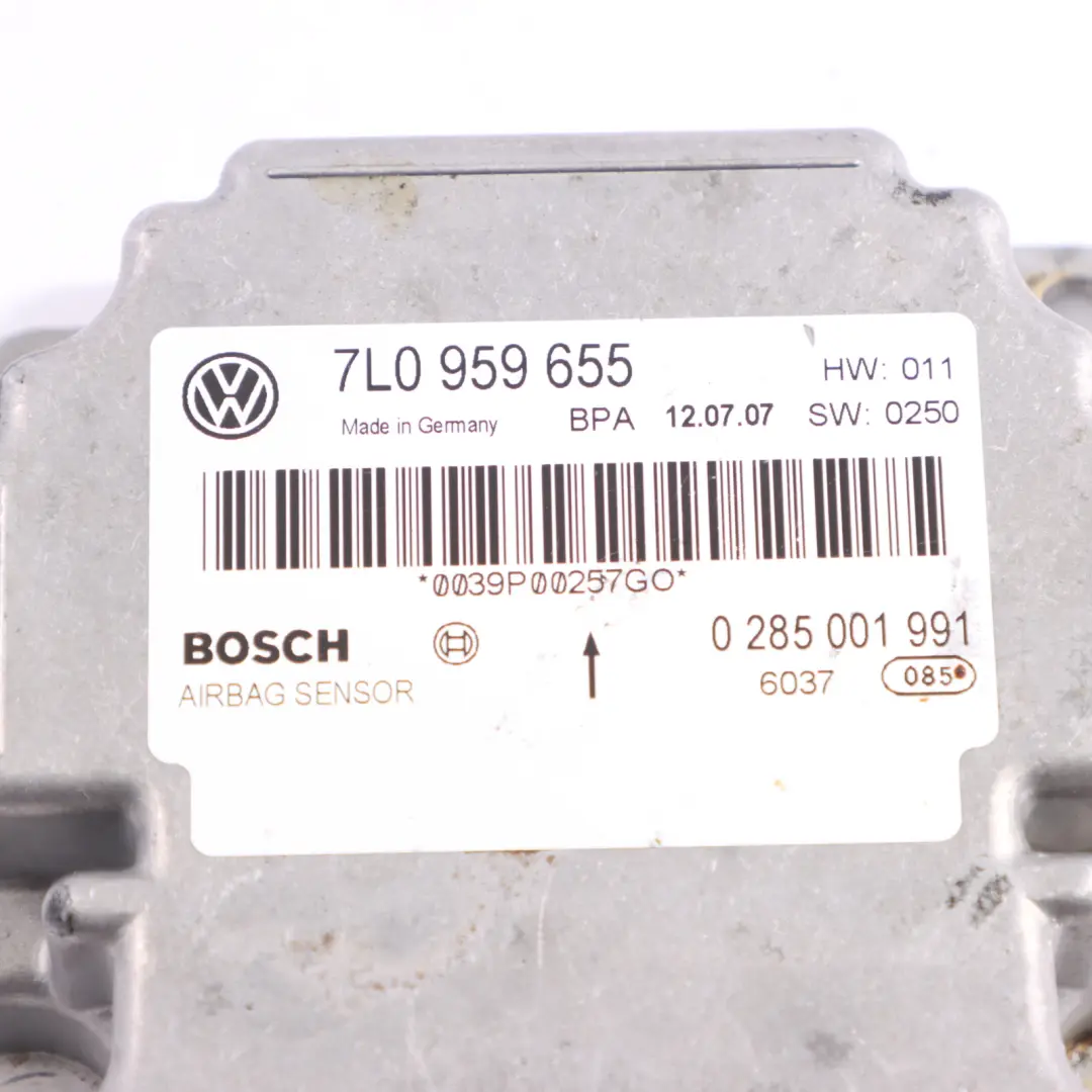 Volkswagen Touareg 7L Moduł Sterownik Poduszek Powietrznych - SKU 7L0959655 - Numer Części 7L0959655