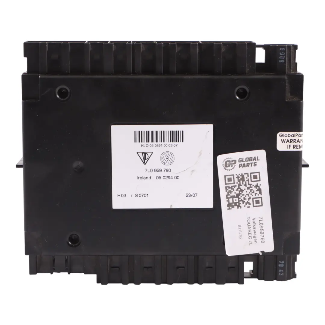 7L Modulo Delantero Derecha Izquierda Memoria para Volkswagen Touareg con número de pieza 7L0959760 Volkswagen Touareg 7L Modulo Delantero Derecha Izquierda Memoria - SKU 7L0959760 - Número de pieza 7L0959760