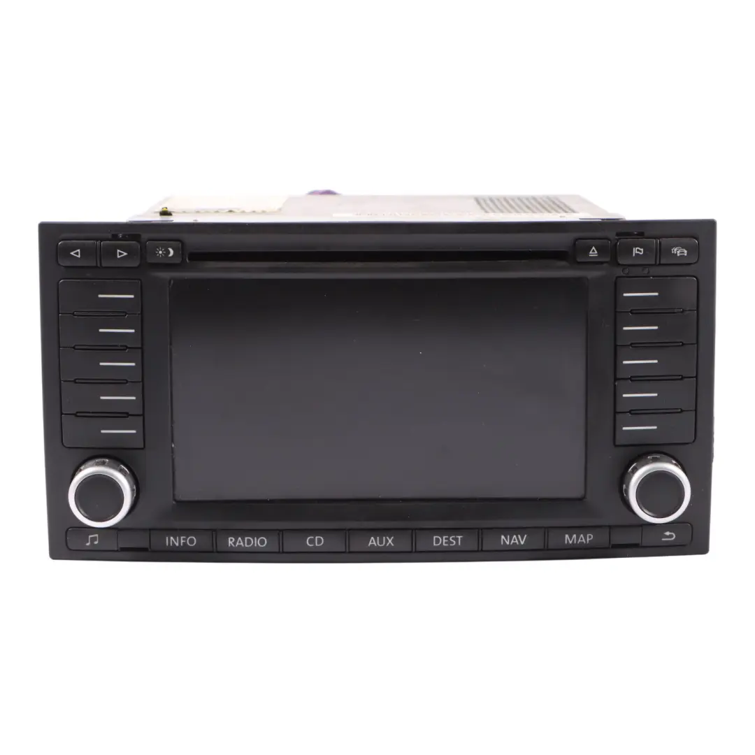 Volkswagen Touareg 7L Unidad tablero navegación multimedia pantalla - SKU 7L6035177E - Número de pieza 7L6035177E