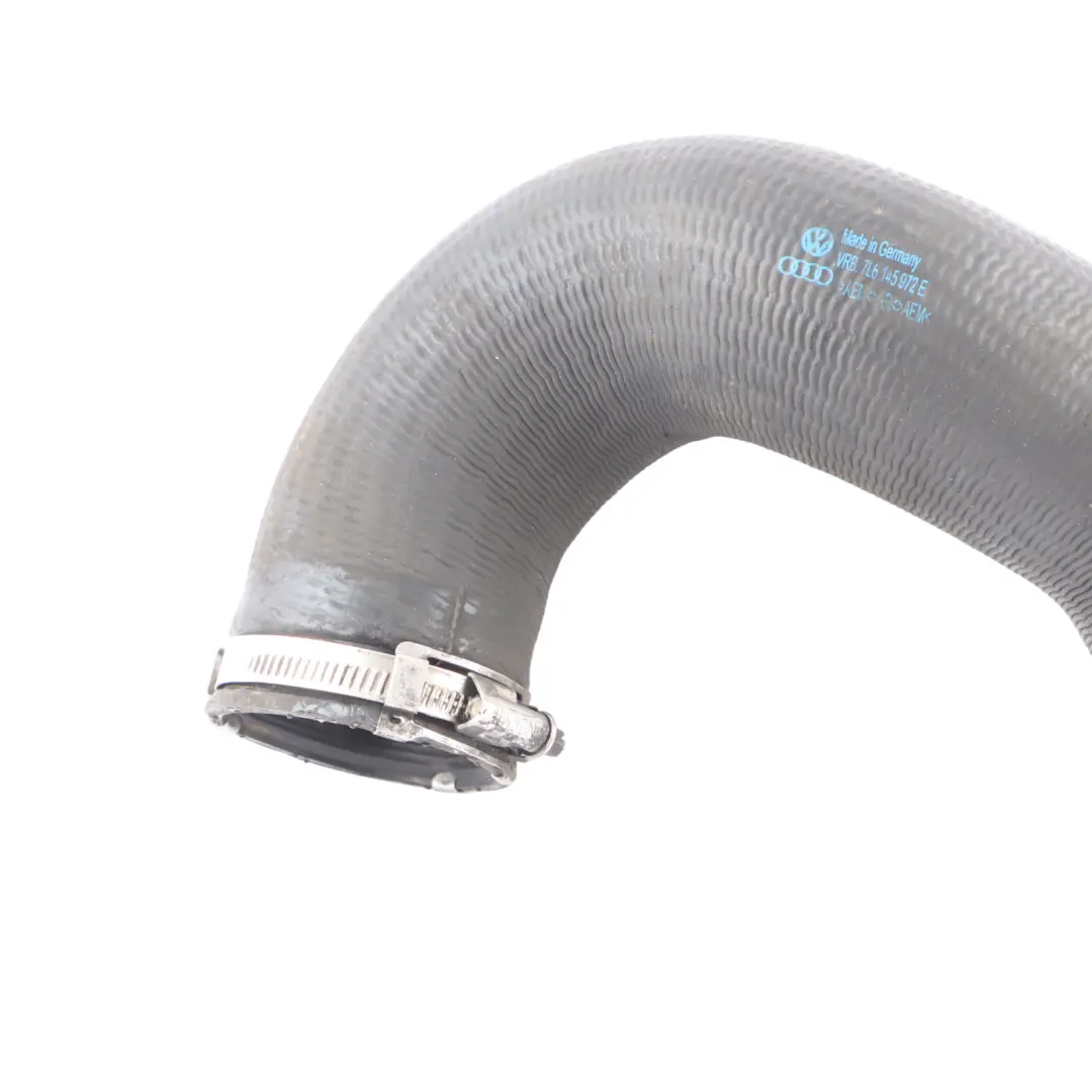 Charge Intake Pipe Hose Line to Audi Q7 4L 3.0 TDI Intercooler Air with Part number 7L6145972E Audi Q7 4L 3.0 TDI Intercooler Air Charge Intake Pipe Hose Line - SKU 7L6145972E - Part number 7L6145972E