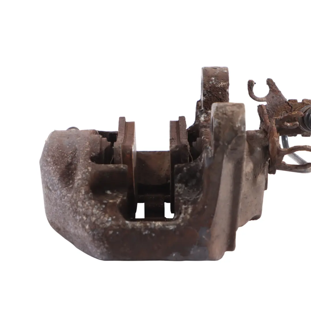 VW Volkswagen Touareg 7L Carcasa de pinza de freno trasera izquierda - SKU 7L6615423J - Número de pieza 7L6615423J