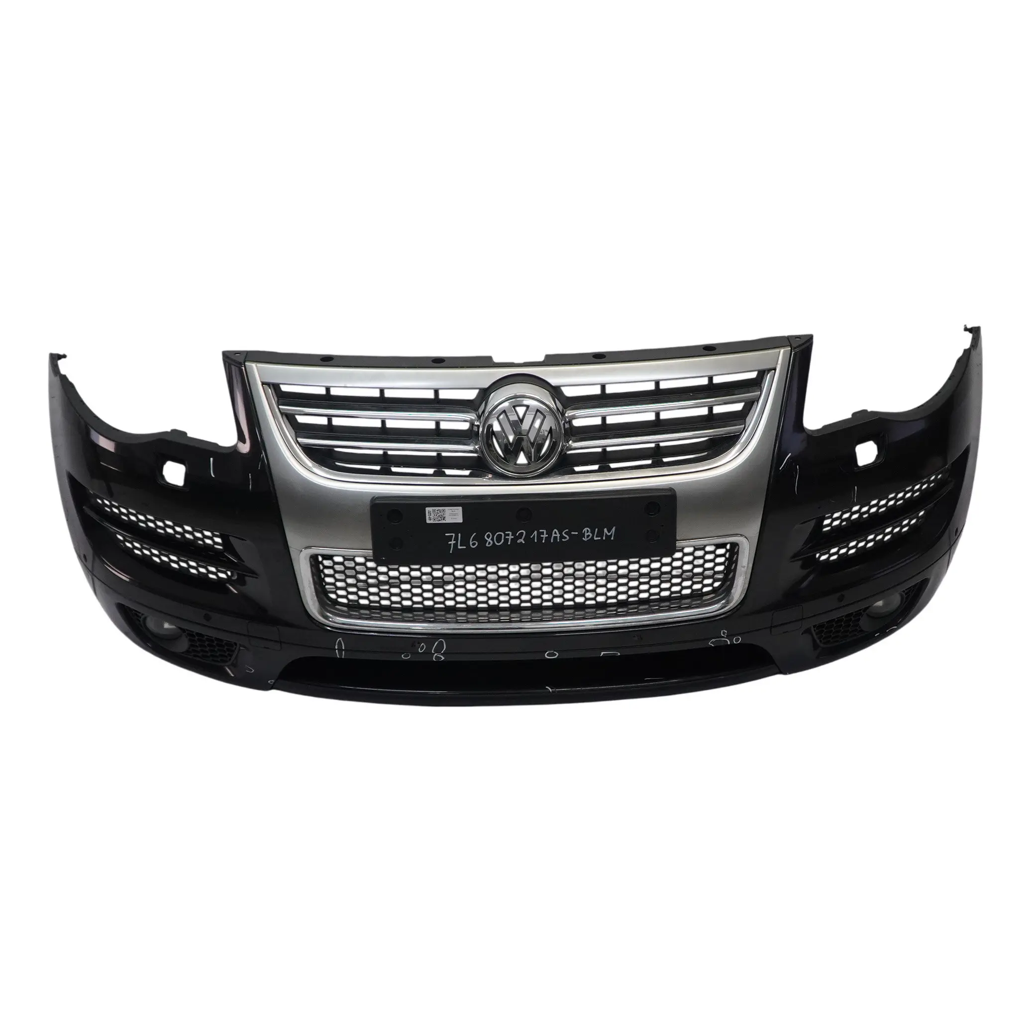 VW Volkswagen Touareg 7L Front Bumper Trim Panel PDC Black Magic Pearl - C9Z
