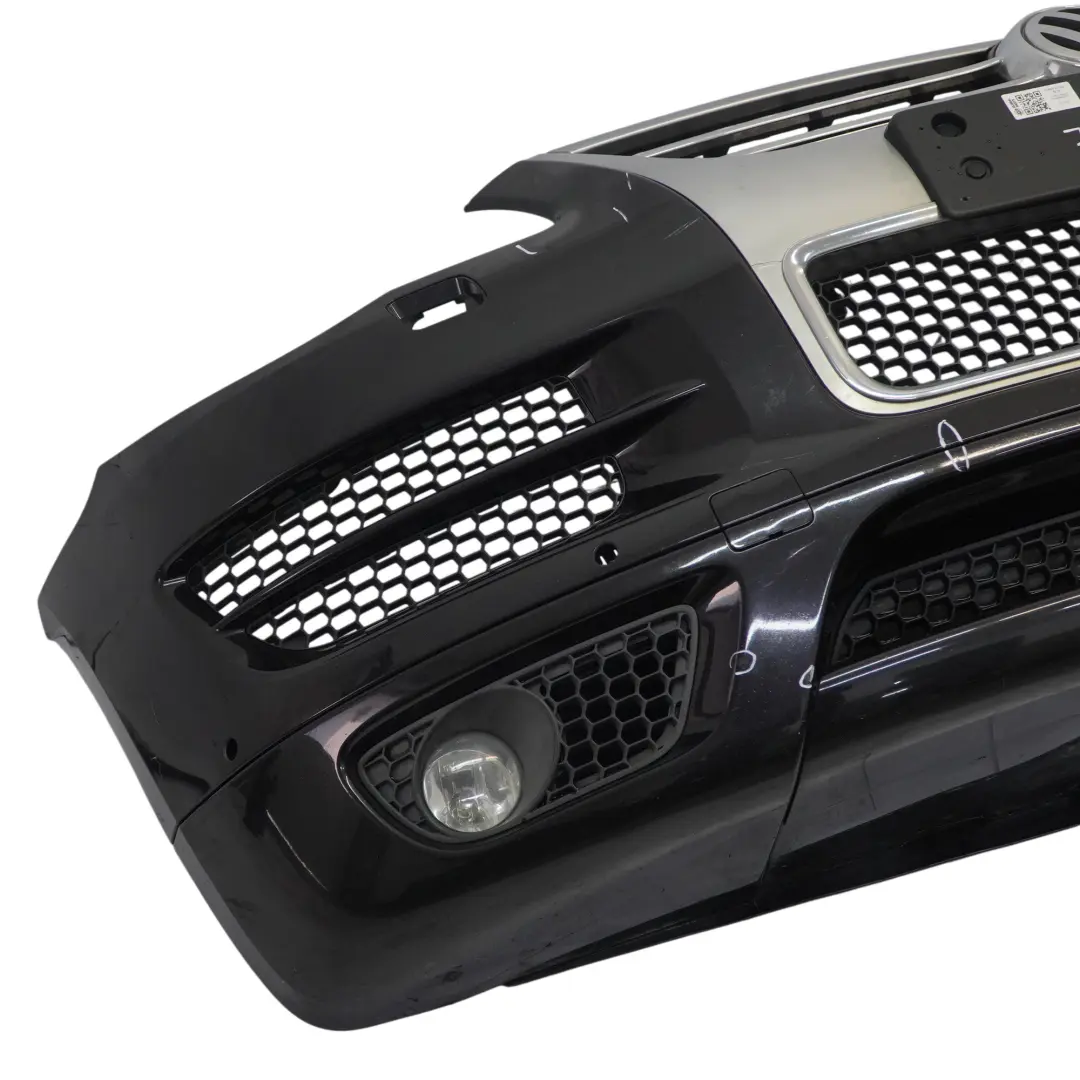 VW Volkswagen Touareg 7L Front Bumper Trim Panel PDC Black Magic Pearl - C9Z - SKU 7L6807217AS-BLM - Part number 7L6807217AS