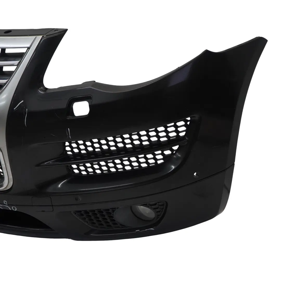 VW Volkswagen Touareg 7L Front Bumper Trim Panel PDC Black Magic Pearl - C9Z - SKU 7L6807217AS-BLM - Part number 7L6807217AS